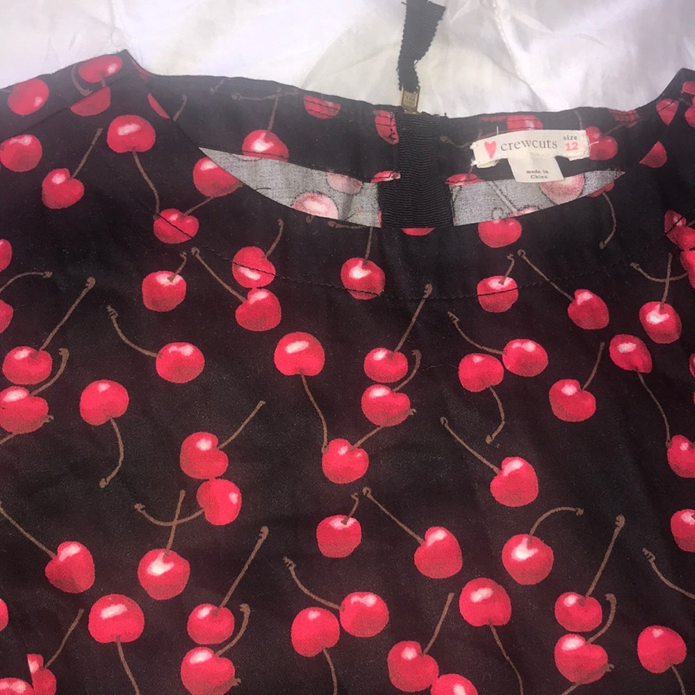 Crew cuts cherry dress size 12/ perfect condition